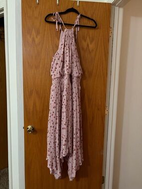 Maurices Pink Floral High-Low Dress